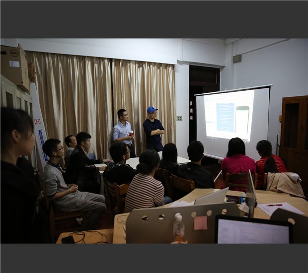 计通学院通信物联系召开ICT移动通信软件工程方向创新实验室起航仪式暨实战项目第三次技术分享会议会场